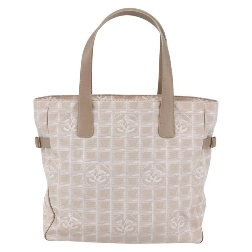 Chanel Travel Line Tote Nylon Pink Canvas Bag